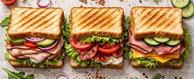 «Клубный сэндвич», «Крок-месье» и «Сэндвич БЛТ»