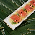 Татаки из лосося с цитрусовым соусом Юдзу Tamaki