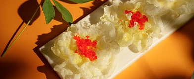 Рисовые цветы-чипсы